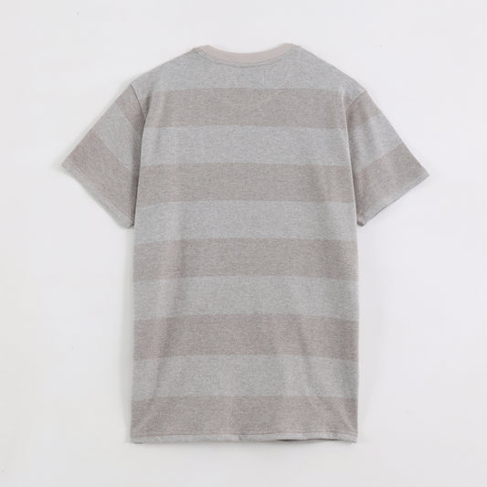 Light Brown Round Neck Tee - MR0013