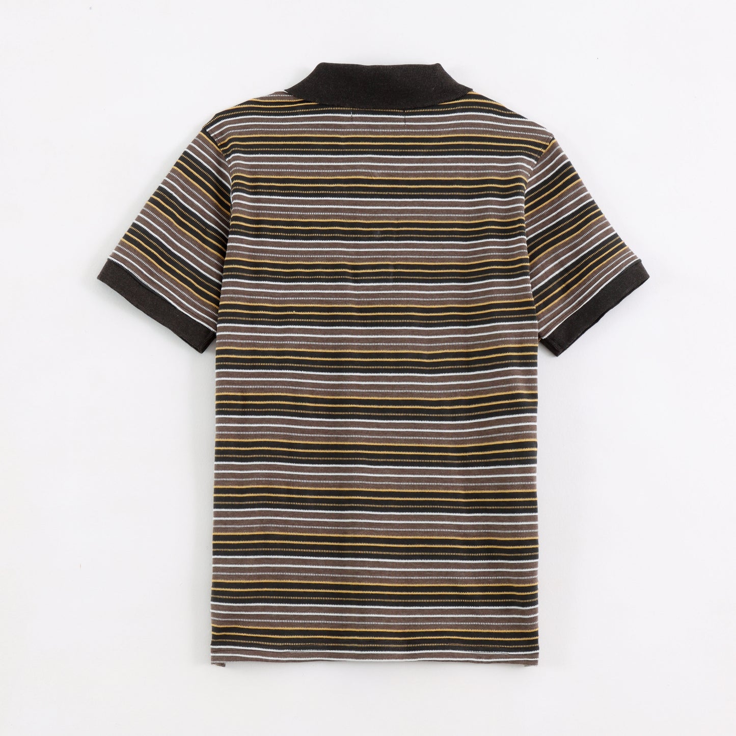 Brown Stripes Collar Tee - MC0010