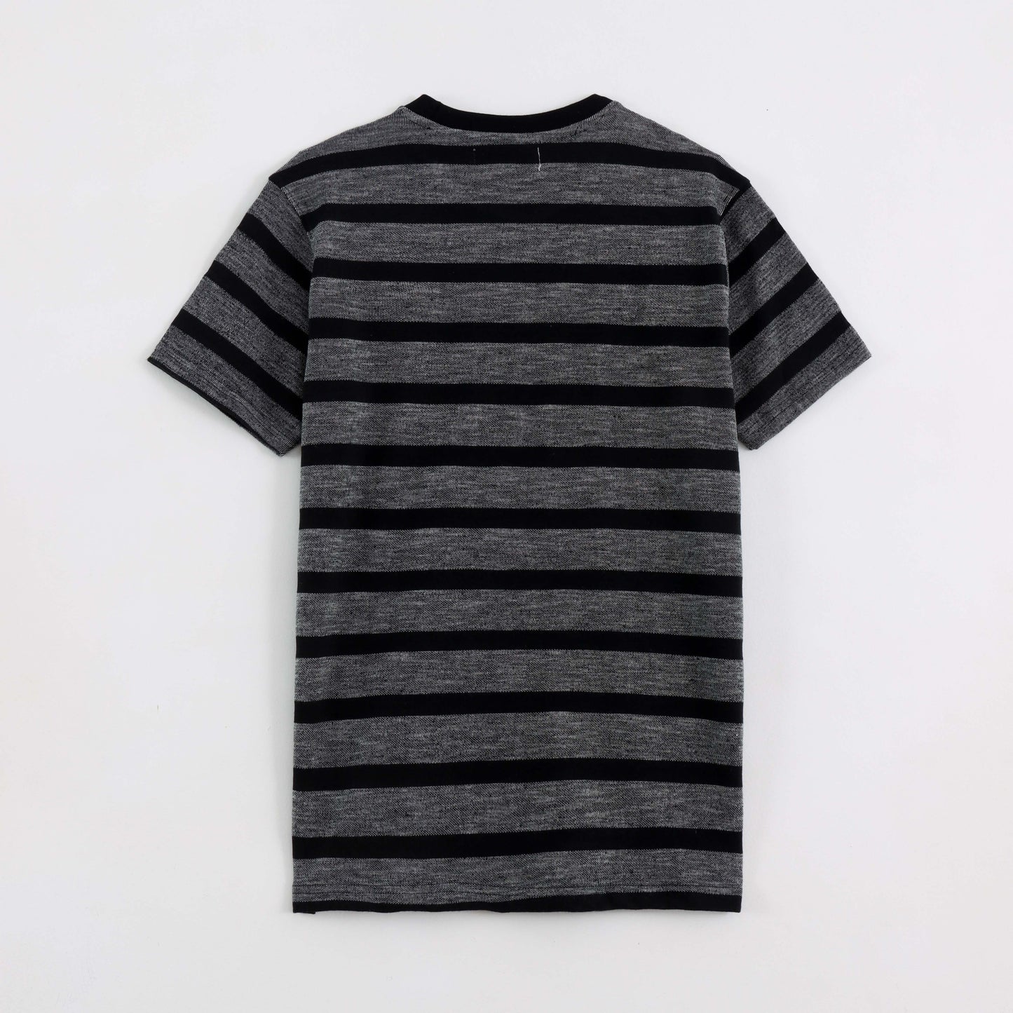 Black and Grey striped cotton t-shirt - MR0006