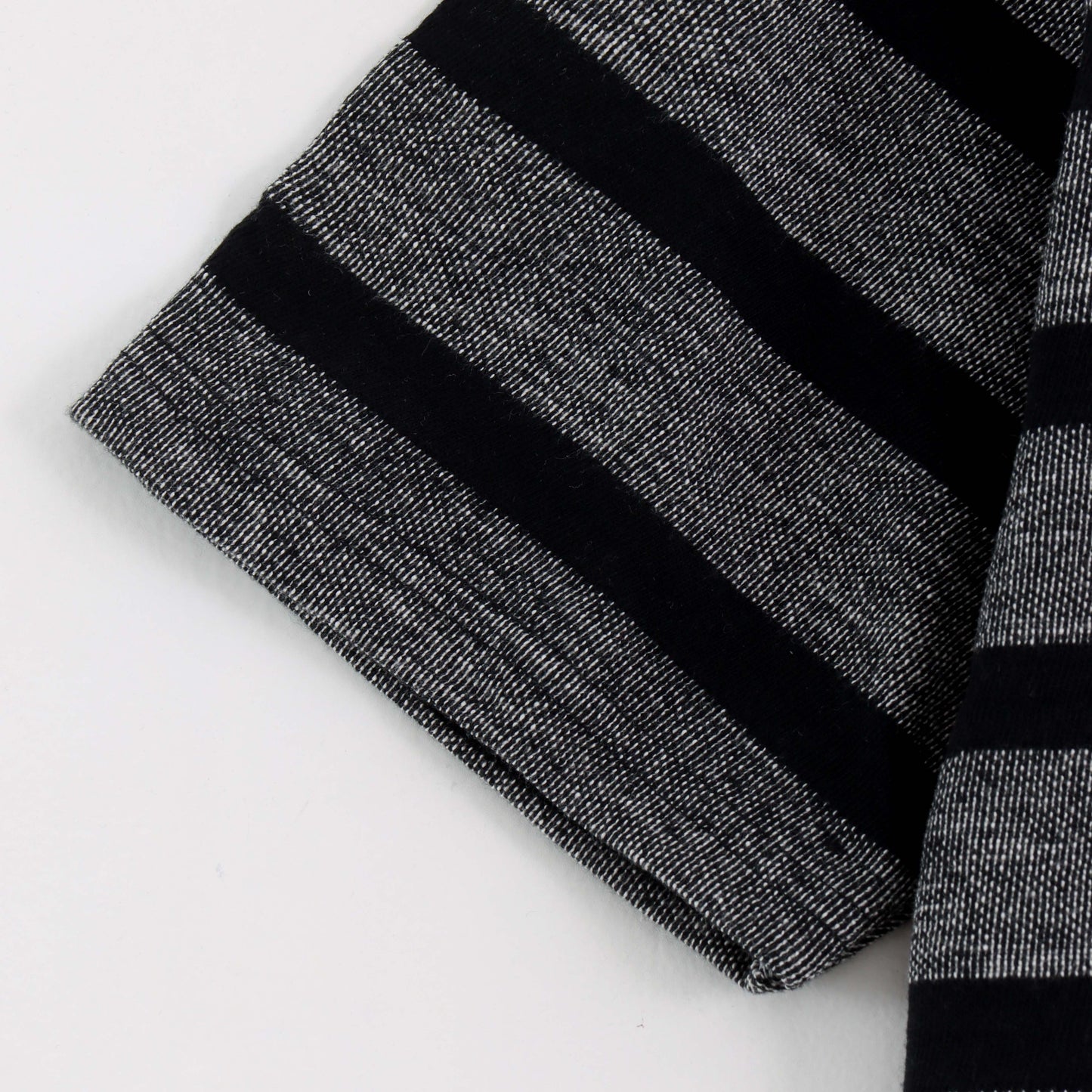 Black and Grey striped cotton t-shirt - MR0006